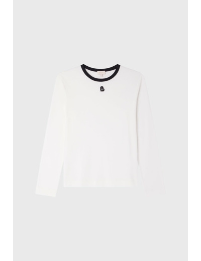 T-shirt manches longues à logo - ANNECLAIRE