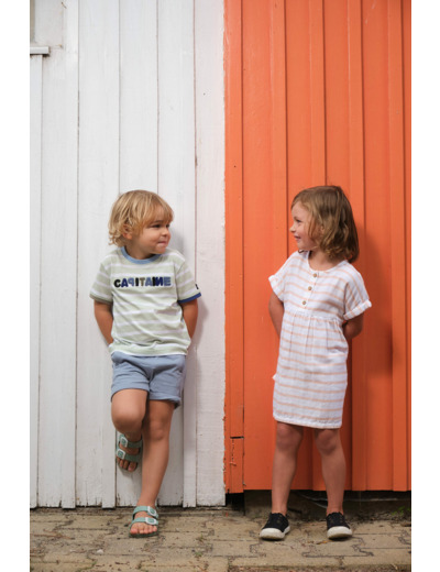 Robe fille manches courtes Boheme