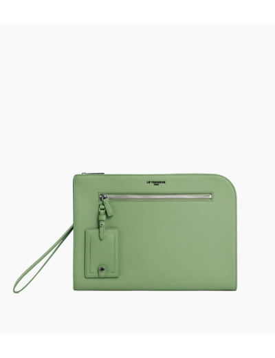 Pochette 13" Emile en cuir signature T