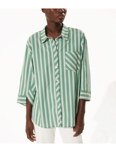 Chemise rayure menthe