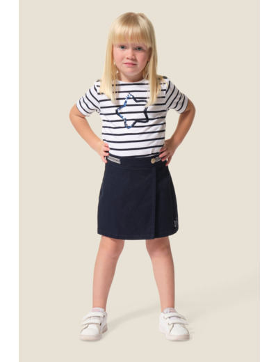 Jupe-short portefeuille fille Bridget