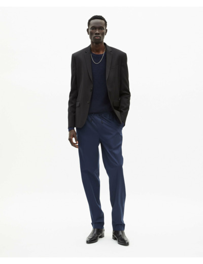 Pantalon A Taille Elastique navy