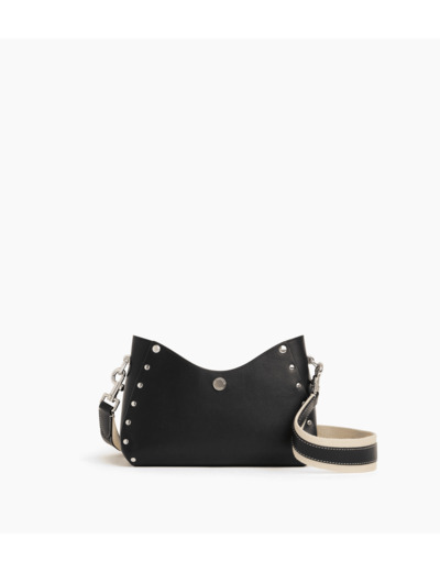Petit sac bandoulière Sans Couture en cuir lisse