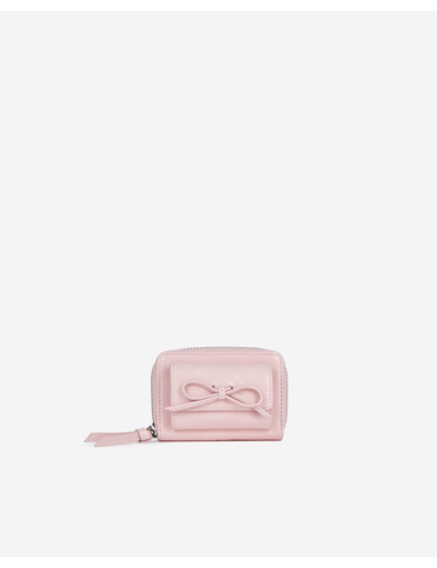 Porte-monnaie amelia  en cuir pink