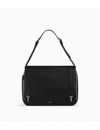 Grand sac bandoulière Simone en cuir grainé