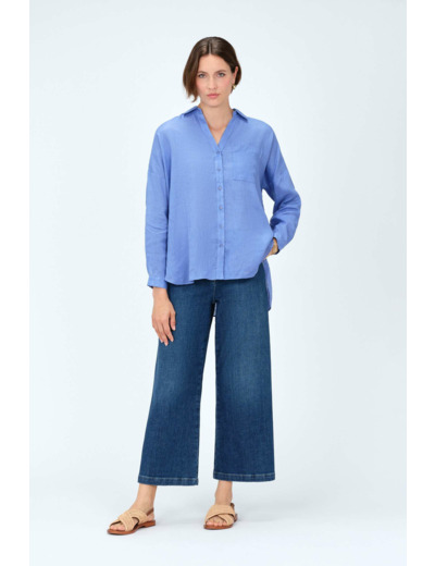 Chemise sandy oversize 100% lin