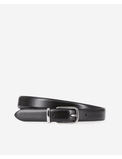 Ceinture En Cuir Glacé Noir black
