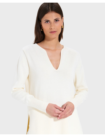Pull Nalani Ecru en Laine