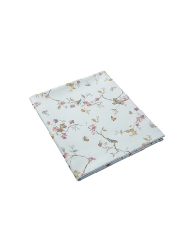 Drap plat Jardin Suspendu | Passepoilé | Tradition des Vosges