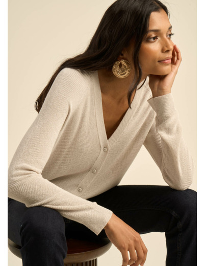 Gilet avec détails brillants