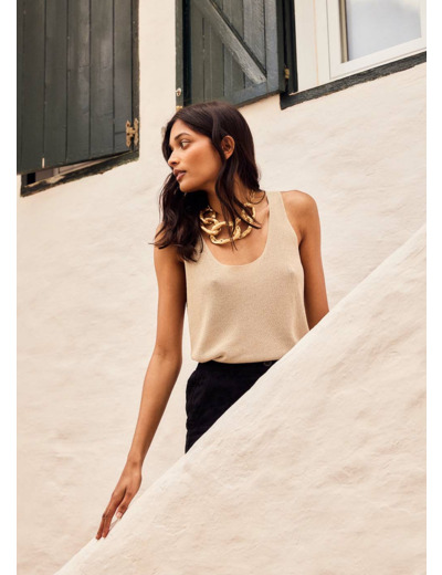 Débardeur scintillant en maille