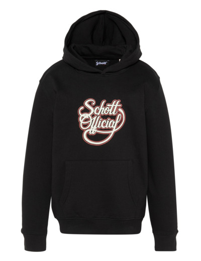 Sweatshirt à capuche imprimé Schott Official enfant