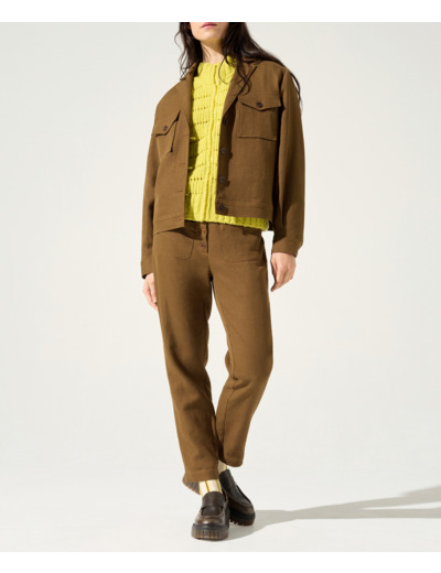 Blouson kaki bronze