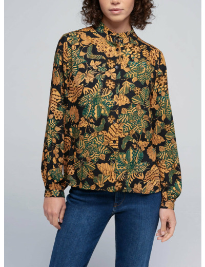 Blouse fleurs miel