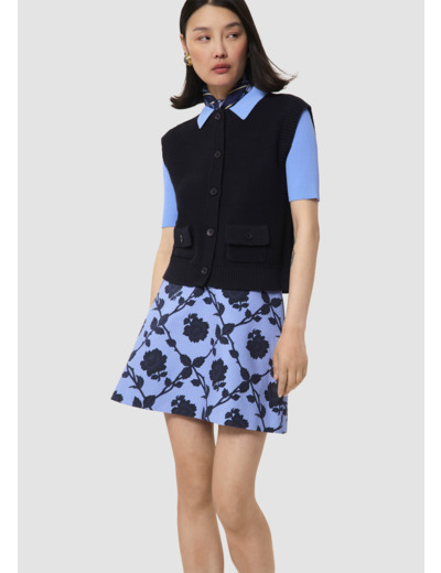 Gilet Gill bleu nuit en coton