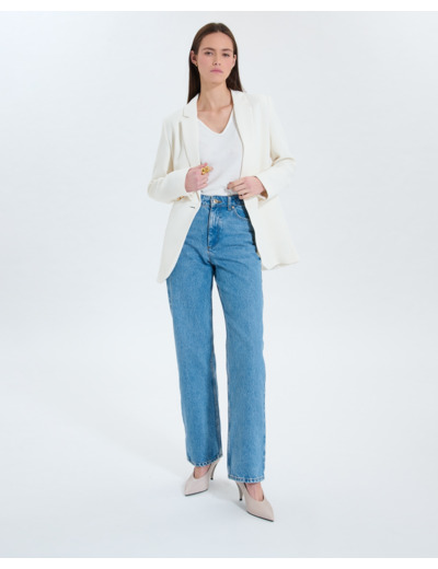 Jean mom baby blue