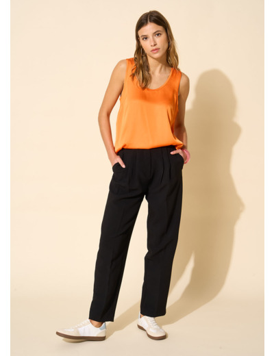 Pantalon tailleur taille haute