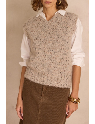 Pull sans manches BERNICE en alpaga