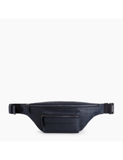 Sac banane Charles en cuir effet croco