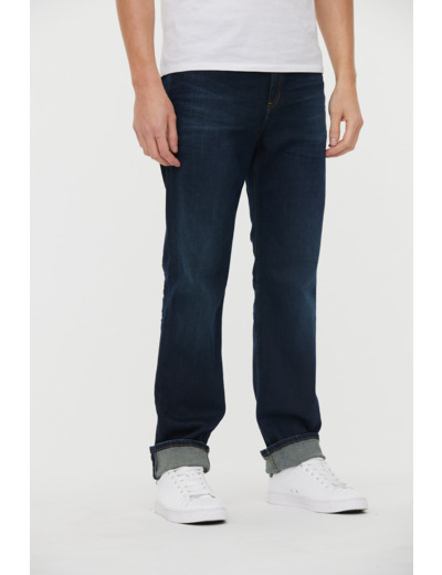 Pantalon taille haute, coupe confort