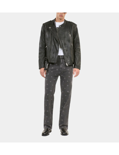 Jean Droit Imprimé Étoiles black washed