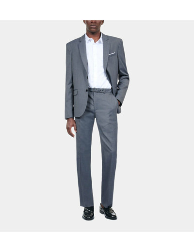 Pantalon De Costume En Laine Bleu blue
