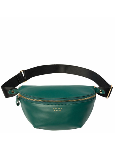 Le cuir lisse sac banane