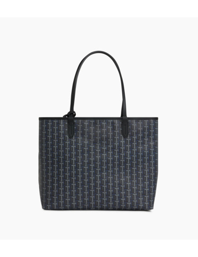 Grand sac cabas horizontal Camille en toile enduite