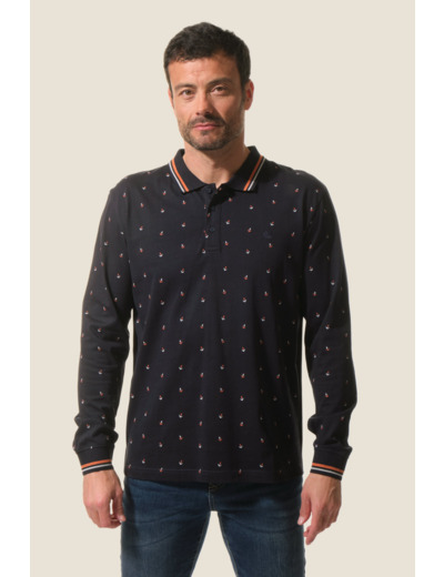 Polo homme manches longues Beauvel