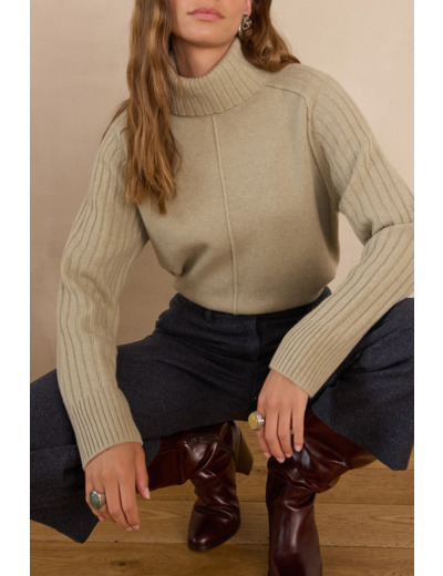 Pull  col roulé BLAISE en laine