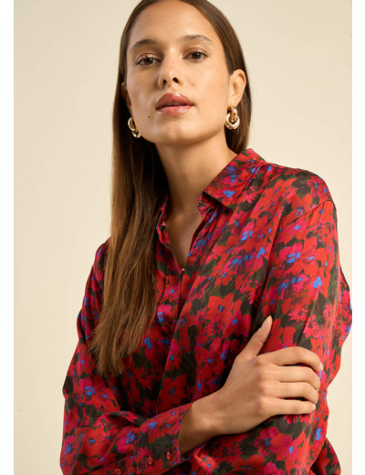 Chemise imprimée à manches longues
