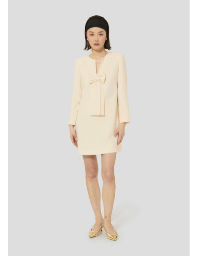 Robe Rhonda Ecru en Polyester