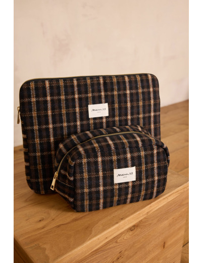 Pochette de toilette motif tartan LIAM