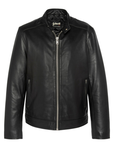 Blouson motard, cuir d'agneau