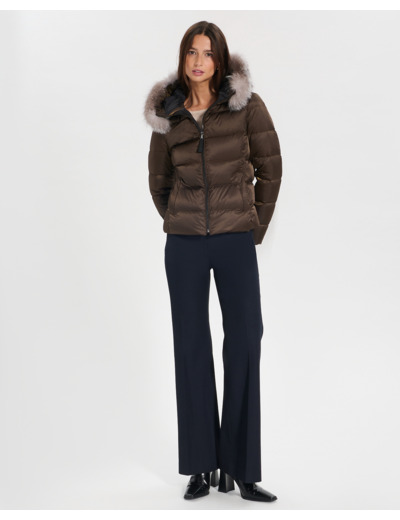 Doudoune Daly Chocolat en Polyester