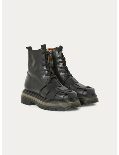 Boots lacet noir
