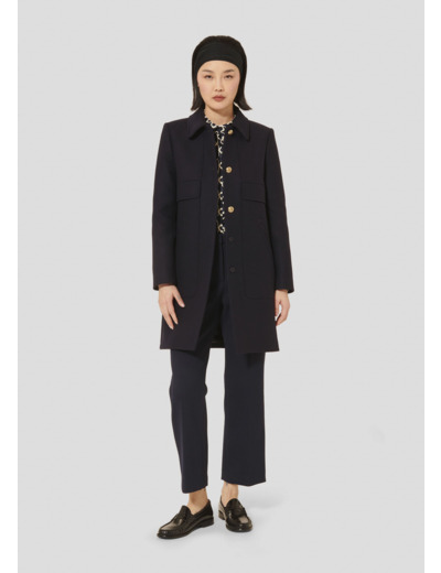 Manteau Marley Nuit en Laine Froide