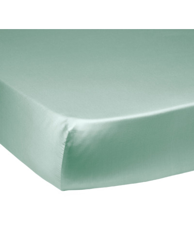 Drap housse Harmonie Satin de coton coloris Menthe