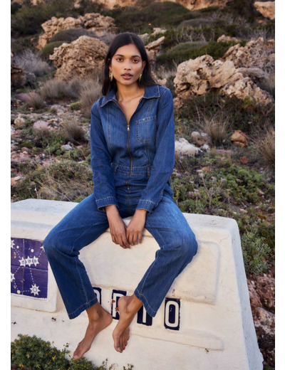 Combi-pantalon en jean