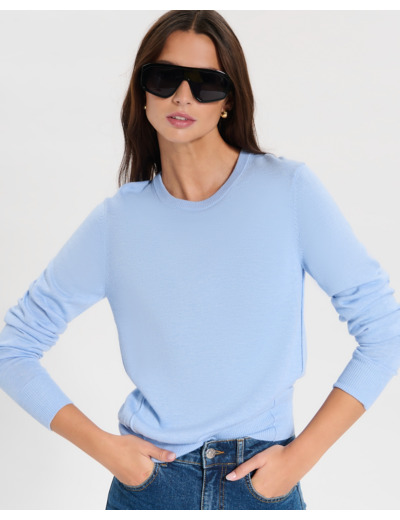 Pull Puccino Bleu Ciel en Polyamide
