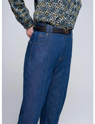Jean indigo brut