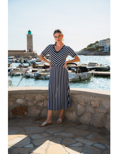 Robe femme longue VISCOSE fluide Guyana