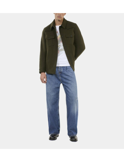 Blouson Style Surchemise Kaki kaki