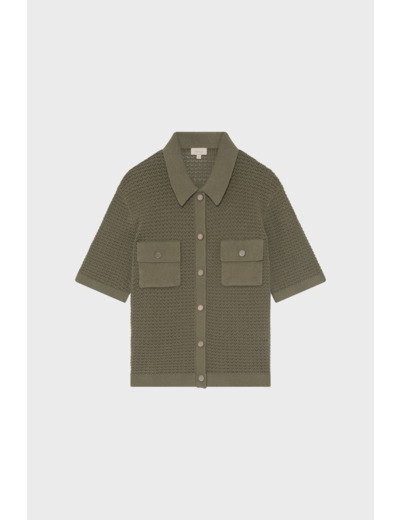 Polo en crochet lin et coton - JEYDA