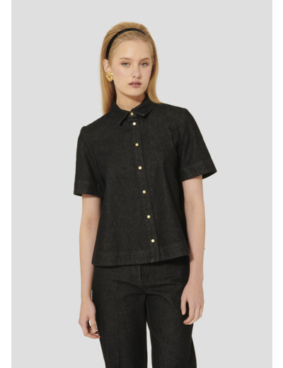 Chemise Camilia Charcoal en Coton Organique