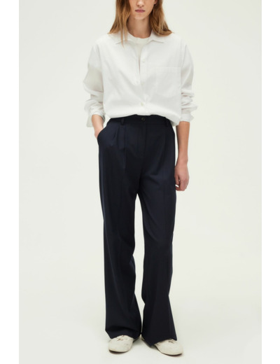 Pantalon rayé à pinces - LICIA