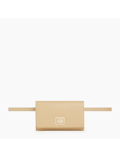 Sac ceinture Eva en cuir grain caviar