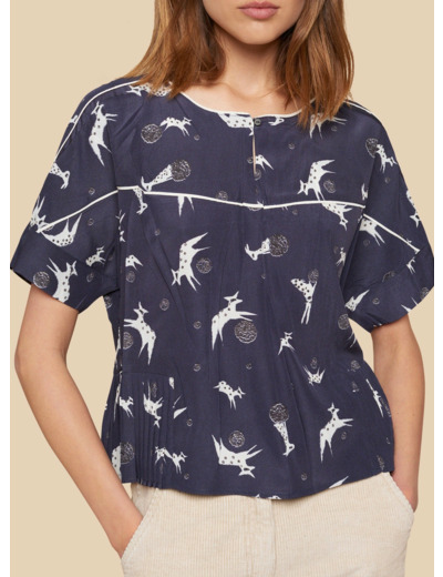 Blouse anthracite bleute