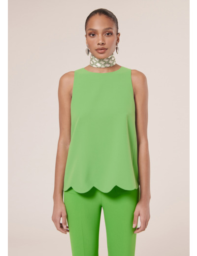 Top Tabo Vert en Polyester
