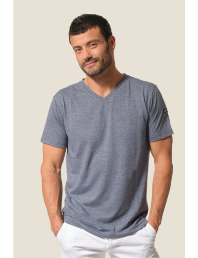 Tee-shirt homme en jersey uni chiné Fabio